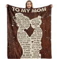 thumbnail image 1 of LHSHID Gifts for Mom from Daughter Mothers Day Birthday Gifts for Mom Great Mother Gifts Blanket Presents for Mother's Day Christmas Soft Cozy Flannel Custom Throw Blanket 30"x40", 1 of 7