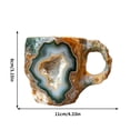 thumbnail image 2 of Crystal Coffee Mugs 13.5oz, Natural 3D Mineral Rock Coffee Mugs with Handle, Resin Funny Mug, Translucent Crystal Coffee Mug for Milk Tea Hot Chocolate Home Office Travel, Friendship Gifts, 2 of 6