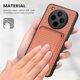 thumbnail image 5 of For Oppo Find X8 5G Case Carbon Fiber Leather Back Cover with Detachable Card Bag - Green, 5 of 5