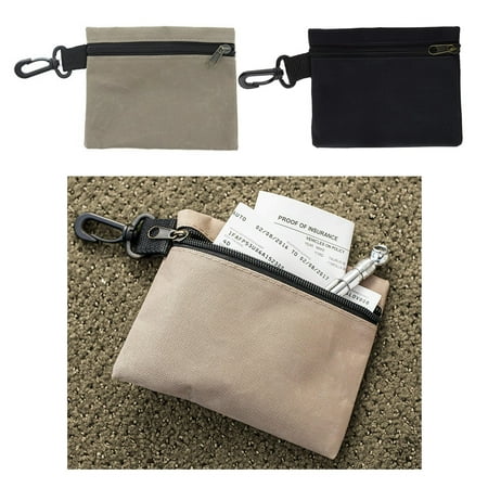 Multi Purpose Pocket - 2 pcs Storage Pouch Multi Purpose Zip Bag Clip Cosmetic Organize Pocket 6