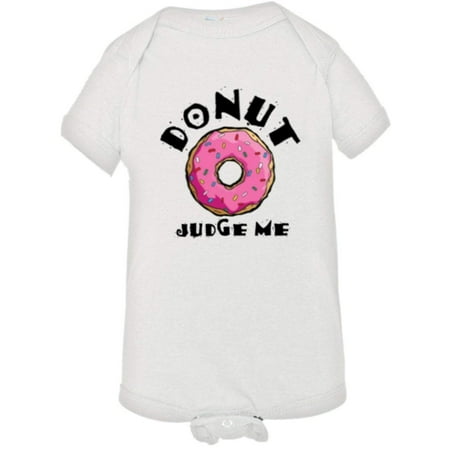 

PleaseMeTees™ Baby Doughnut Donut Do Not Judge Me Dessert HQ Jumpsuit