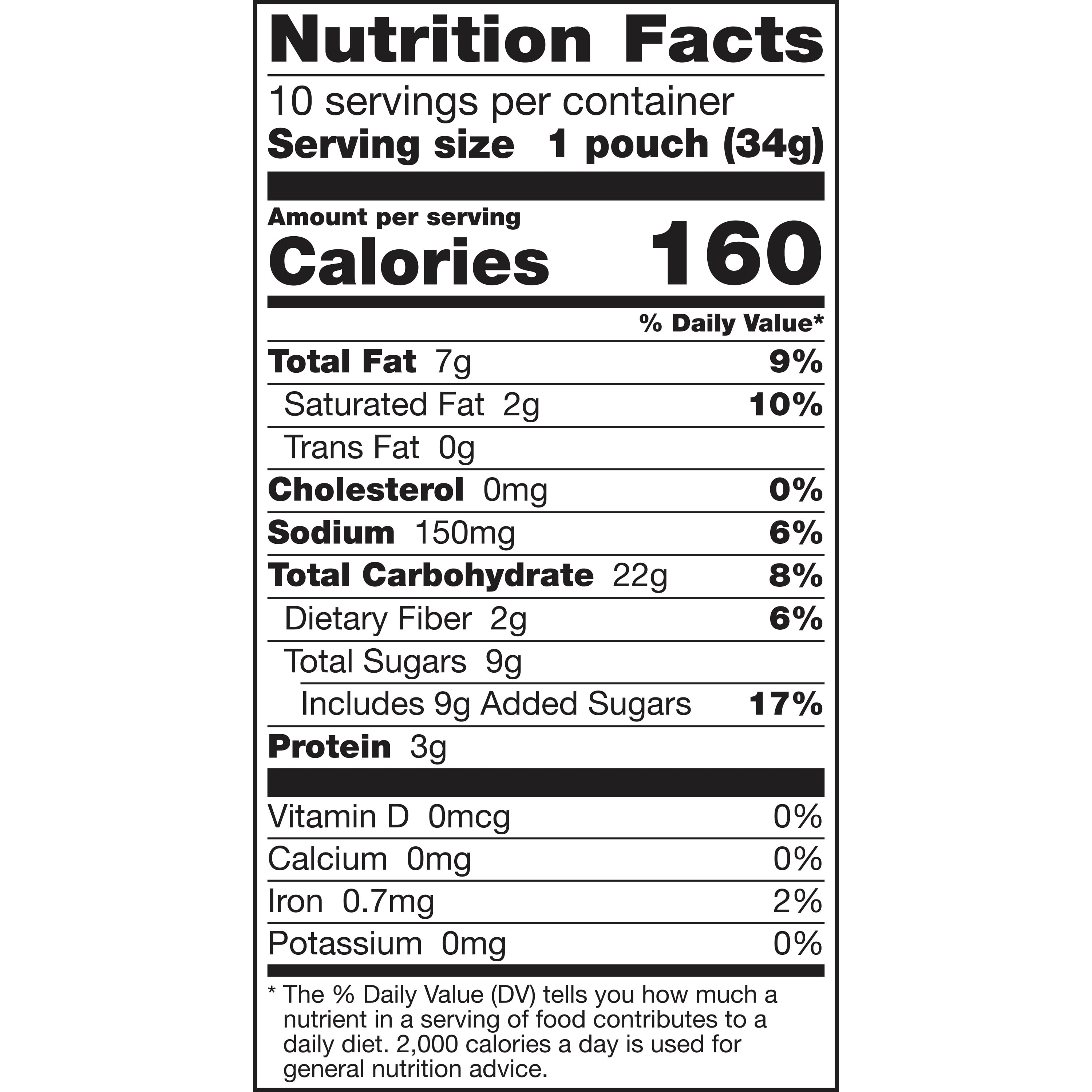 Nature Valley Crunchy Oats 'N Peanut Butter Snack Mix 10 Count