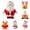 B 1PCS & C 1PCS & D 1PCS & H 1PCS & J 1PCS & K 1PCS, variant on YWIYIUD 1inch Mini Santa Figurines Miniature Christmas Figurines Resin Santa Figurines Christmas Miniatures Ornament Christmas Santa Decorations for Xmas Party Supplies 6PCS