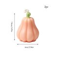 thumbnail image 3 of Racsoh Pumpkin Aromatherapy Candle Set, Handmade Scented Soy Wax Ornament, Macaron Color Fall Decor, for Thanksgiving Halloween Home Party Decor (2 Pcs, Pink), 3 of 8