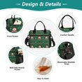 thumbnail image 3 of FORMRS Insulated Lunch Bag for Work School Unisex Large Capacity Cooler with Shoulder Strap, Green Christmas Trees, 3 of 6