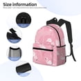 thumbnail image 5 of Easygdp Pink Flamingos and Flowers Casual Laptop Backpack, Large Capacity Schoolpack for School, Travel, Business, 5 of 8