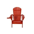 thumbnail image 2 of Earth Collection Adirondack Chair and Ottoman Set Red, 2 of 5