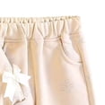 thumbnail image 5 of PInxai 2 Piece Sets for Girls Fashion Casual Kids Clothes Tie Bow Round Neck Long Sleeve Tops and Pants Cute Daily Wear Outfits,White,1-2Years, 5 of 5