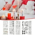 thumbnail image 4 of Zatoumnr Christmas Candle Snowman Water Sticker, Theme Activity Mood Candle Decoration, Ultra Light Water Sticker Set Party Holiday Supplies, 4 of 9