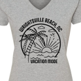 thumbnail image 4 of Inktastic Summer Vacation Mode Wrightsville North Carolina Women's V-Neck T-Shirt, 4 of 5