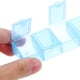 thumbnail image 2 of Pastillero portátil con compartimentos de plástico, organizador de pastillas, mini pastillero (azul), 2 of 8