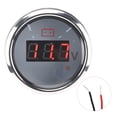 thumbnail image 2 of Battery Voltage Gauge, Digital Volt Meter Kit for Boat Auto, IP67 Gauge with Smart AlarmSystem, Easy Installation, Clear Design, 316 Stainless Steel, for Cars and Boats, 2 of 7