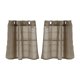 thumbnail image 1 of Cortinas de Ventana Voile Sunnimix 2pcs Varils de Marrón 74x61cm, 1 of 8