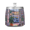 thumbnail image 7 of Yayeee Ashtray with Lid for Cigarette Smokeless Stainless Steel Home Ash Holder, Green Boat, 7 of 7