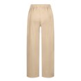 thumbnail image 4 of Ribbed Fabric Pants For Women Loose Elastic Waist Casual Pants With Pocket Trousers, 4 of 9