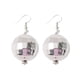 thumbnail image 1 of Pendientes de bola de discoteca estilo punk retro - 2 pares, estilo años 60 y 70, plateados, bola de 2 cm, material CCB de alta calidad, versátiles para fiestas de baile, accesorios de disfraz, joyas, 1 of 5