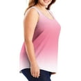thumbnail image 3 of AherBiu Plus Size Tank Tops for Women Gradient Color Crewneck Sleeveless Camisole Shirts Summer Top Tees, 3 of 6