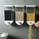 thumbnail image 1 of Dispensador de cereales montado en la pared, dispensador de arroz de alta capacidad, dispensadores de cereales para el hogar, dispensador de alimentos, (50.1 fl oz, 3 unidades), 1 of 5