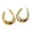 Gold, variant on Resin Huggie Statement Earrings, Colorful Dome Huggie Hoop Earrings for Women Colourful Geometry