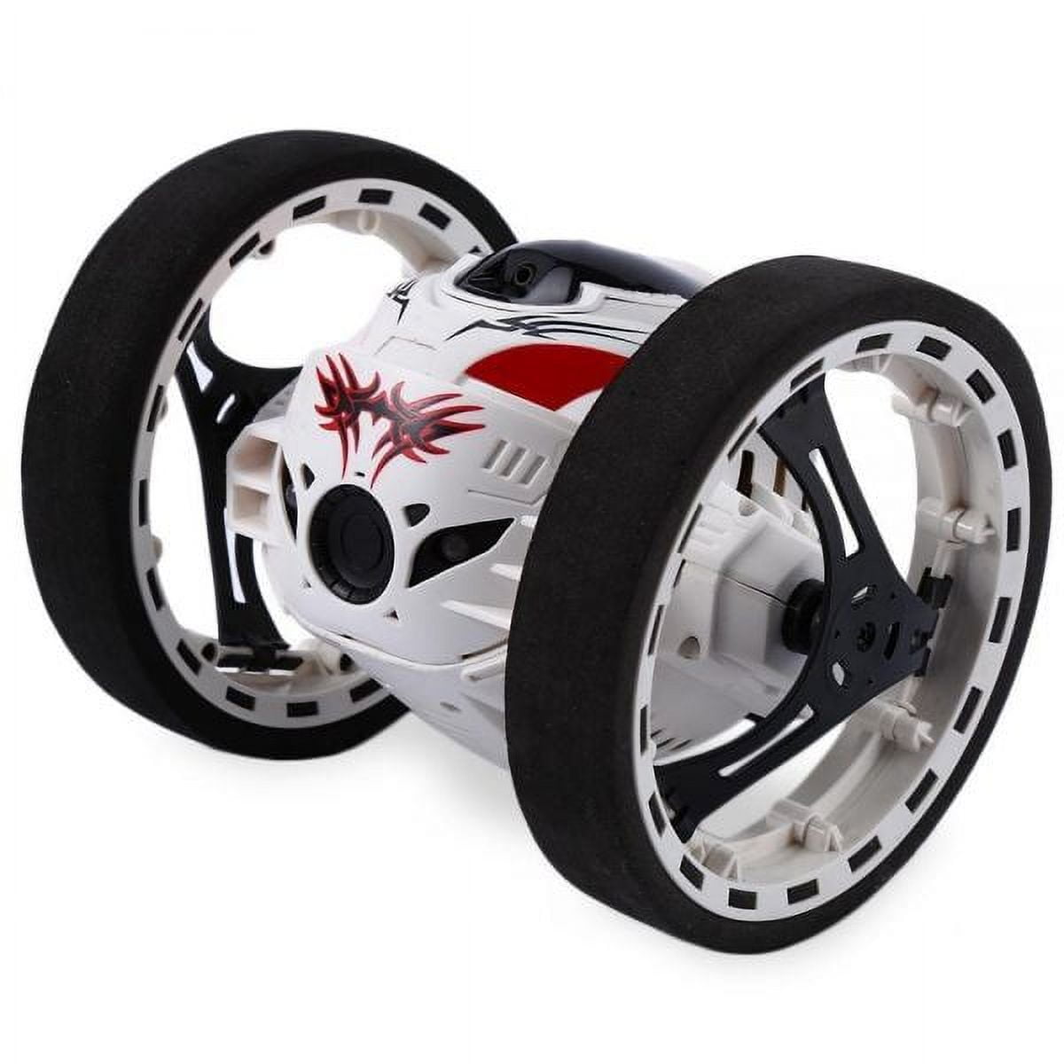 Wonder Wheels RC Remote Control Jumping Bounce Car - White