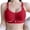 Red, variant on Aoochasliy Wireless Bras for Women Push Up Trendy Solid Color Comfortable Hollow Out Bra Underwire Bras No Rims