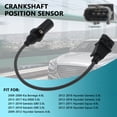 thumbnail image 5 of Crankshaft Position Sensor for 2013 2014 2015 2016 Hyundai Genesis 5.0L 3.8L, 5 of 6