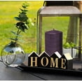 thumbnail image 2 of Hyoola, 2.75 x 5 Unscented Purple Brushed Metallic Rustic Pillar Candles, Paraffin Wax with Cotton Wicks, 6-Pack, 2 of 8