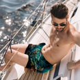 thumbnail image 2 of luoweisi Men's Beach Shorts Quick Dry Swim Trunks with Mesh Lining Seahorse 2XL, 2 of 5