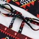 thumbnail image 5 of MKLEKYY Trajes De Baño Women High Waisted Bikini Sexy Push Up Two Piece Swimsuits Vintage Swimsuit Two Piece Retro Ruched High Waist Print Bikini Set 1779, 5 of 6