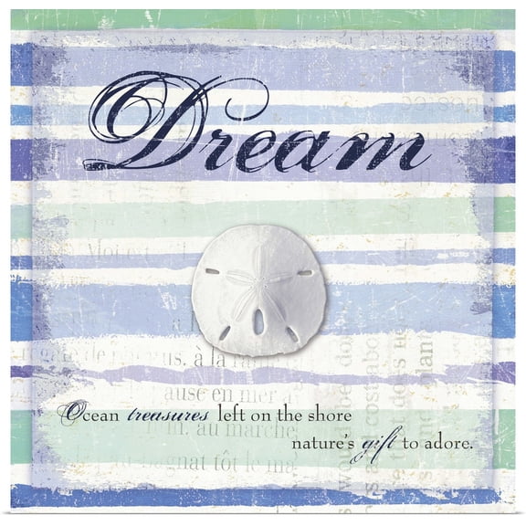 Great BIG Canvas | Rolled Poster Print entitled Coastal Treasure I