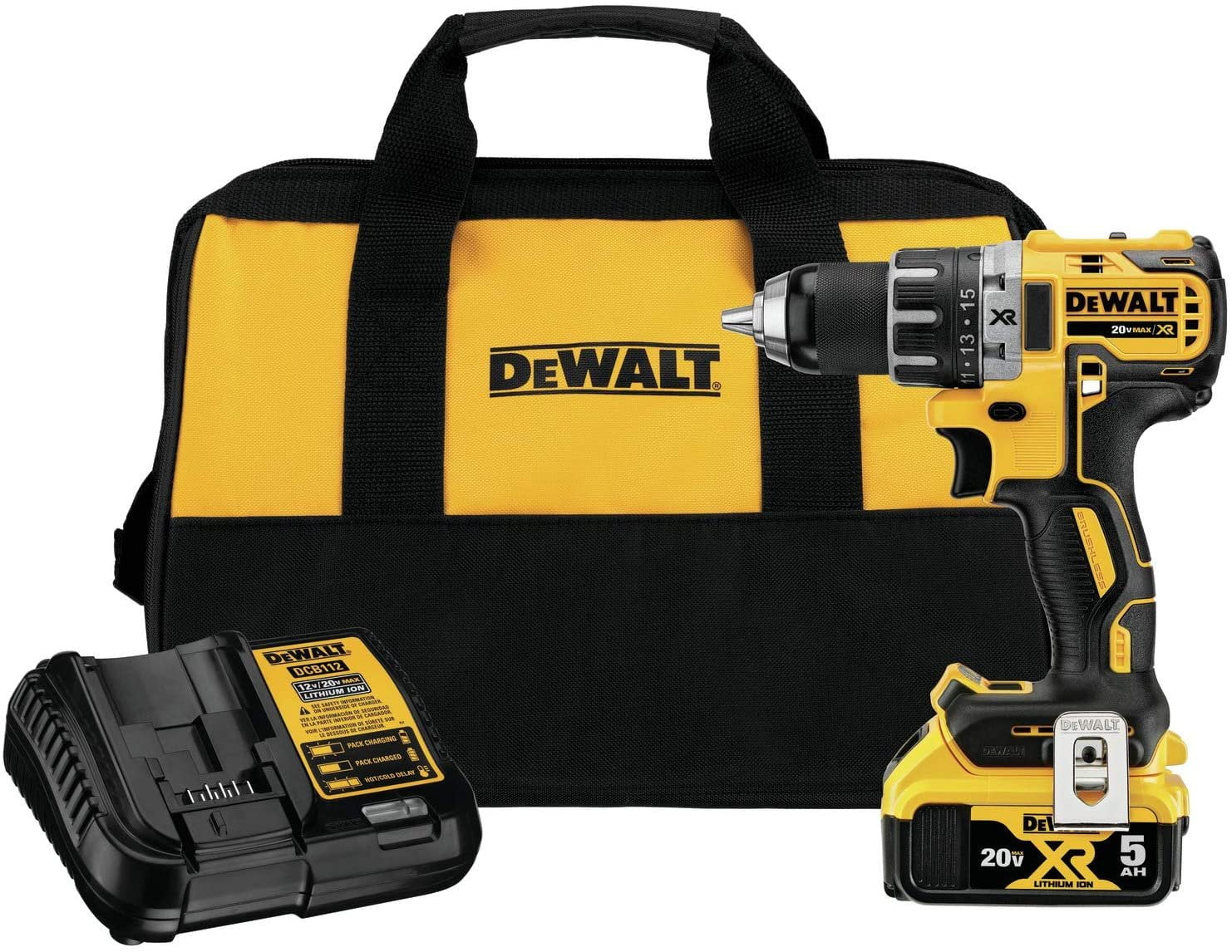 and Bag DeWalt DCD701 Drill with 2 Batteries Charger New