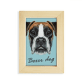 thumbnail image 1 of Lop-eard Boxer Dog Pet Animal Desktop Display Photo Frame Picture Art Painting 5x7 inch, 1 of 3