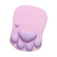thumbnail image 2 of Alfombrilla de ratón con diseño de pata de gatito, con respaldo antideslizante para la muñeca, cómoda para el escritorio Rosa púrpura, 2 of 9