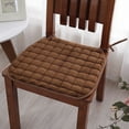 thumbnail image 6 of SPRING PARK Thick Chair Seat Pad Tie On Cushions Dining Garden Kitchen Square Floor Pads, 6 of 7