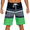 Black&Green, variant on Nonwe Men's Sportwear Quick Dry Board Shorts with Lining Gray 34