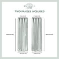 thumbnail image 3 of Exclusive Home Rideaux Penny Pinch Pleat Panneau de Rideau, 50x108, Blanc d'Hiver, 2 Panneaux, 3 of 7