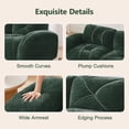 thumbnail image 4 of Eyisean 80.3" Velvet Modular Sectional Loveseat Sofa, 2-Seater Modern Tufted Boneless Couch with Anti-Slip Design, No Assembly Required, Comfy Cloud Sectional Couches for Living Room, Apartment, 4 of 16