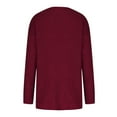 thumbnail image 6 of Idoravan Cardigans for Women Spring Women's Solid Color Cardigan Wool Sweater Pocket Recreational Long Sleeve Tops, 6 of 7