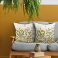 thumbnail image 3 of Spring Summer Pillow Covers 18X18 Inch Sage Green Leaves Plant Couch Pillow Cases Yellow Butterfly Floral Throw Pillows Set of 2 Farmhouse Home Decor for Room Bedroom Outdoor Porch Patio Cushion, 3 of 6