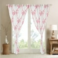 thumbnail image 3 of Ribbon Bow Curtains & Drapes Teen Women,Pink Girly Bowknot Window Curtains 42"Wx90"L Cute Fantasy Princess 30%-50% Blackout Curtains Kawaii Bow Tie Window Treatments 2 Panels, 3 of 5