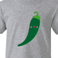 thumbnail image 4 of Inktastic Green Chili Pepper Kawaii Youth T-Shirt, 4 of 5