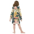 thumbnail image 7 of FORMRS Niños Bathrobe Unisex Hooded Robe Soft Plush Pajamas Sleepwear, Size 10-12T, Pink Sunset, 7 of 7
