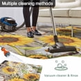 thumbnail image 5 of Farmhouse Sunflowers Outdoor Rug for Patio/Deck/Porch, Non-Slip Large Area Rug 4 x 6 Ft, Rustic Barn Doors Flowers Butterfly Wooden Indoor Outdoor Rugs Washable Area Rugs, Camping Rug Carpet Runner, 5 of 8