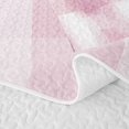 thumbnail image 5 of Erosebridal Kawaii Bow Twin Quilt Set for Boys Girls, Cute Buffalo Plaid Twin Coverlet Set, 2pcs, 5 of 7
