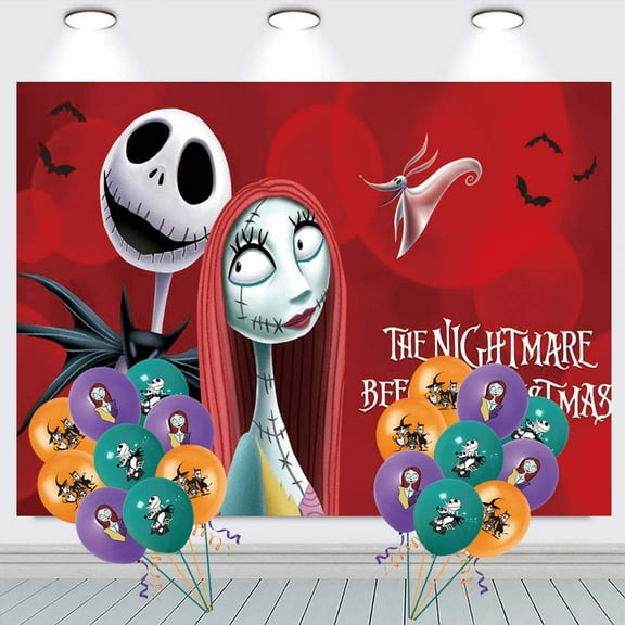 The Night Before Christmas Backdrop Balloons Banner Party Decorations Taspestry Wall Decor Background Poster Supplies