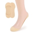 thumbnail image 2 of Gustave Womens No Show Socks 6 Pairs Ultra Low Cut Liner Socks Non Slip Hidden Invisible Socks Thin Cotton Footies for Flats Boat Loafer "Nude", 2 of 10