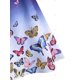thumbnail image 4 of Además de la mariposa de tamaño de impresión en color sin mangas Ombre Rosegal Camisetas sin mangas de talla grande, 4 of 5