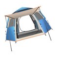 thumbnail image 2 of Carpa de campamento Oxford paños pop - up automático impermeable carpa familiar de dos pisos mochila de senderismo azul 5 - 8 personas, 2 of 10