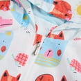 thumbnail image 4 of FYMNSI Toddler Girl Windbreaker Light Hooded Jacket Printed Zip Up Hoodie Spring Fall Rain Jackets Kids Clothes 5-6T, 4 of 9