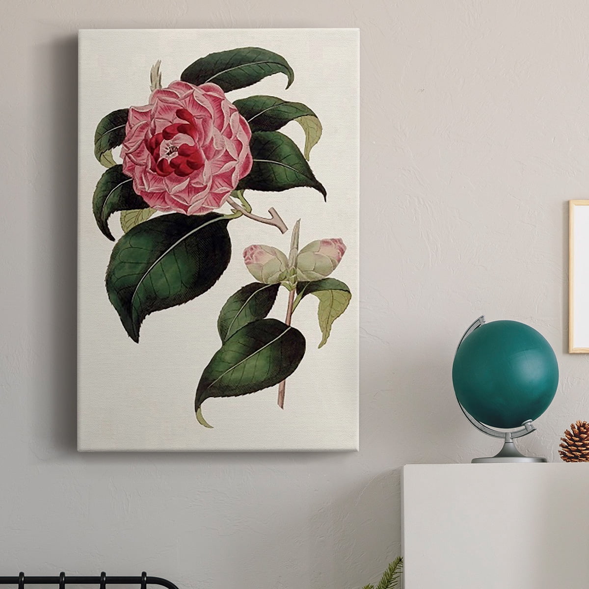 Pink Floral Mix III Premium Gallery Wrapped Canvas - Ready to Hang